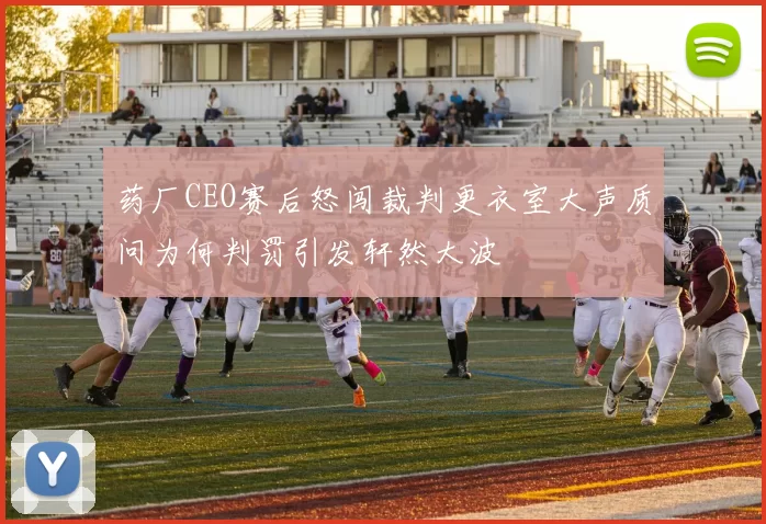 药厂CEO赛后怒闯裁判更衣室大声质问为何判罚引发轩然大波